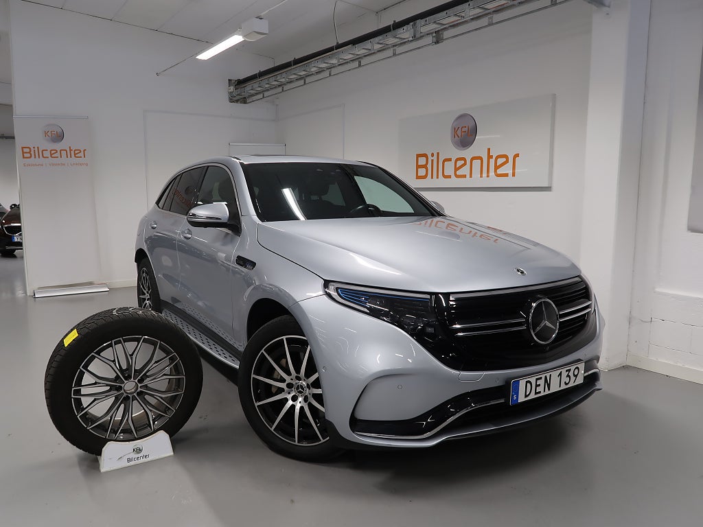 Mercedes-Benz EQC 400 4M AMG V-Däck ingår 360°-HUD-Drag-Elstol-Taklucka-A