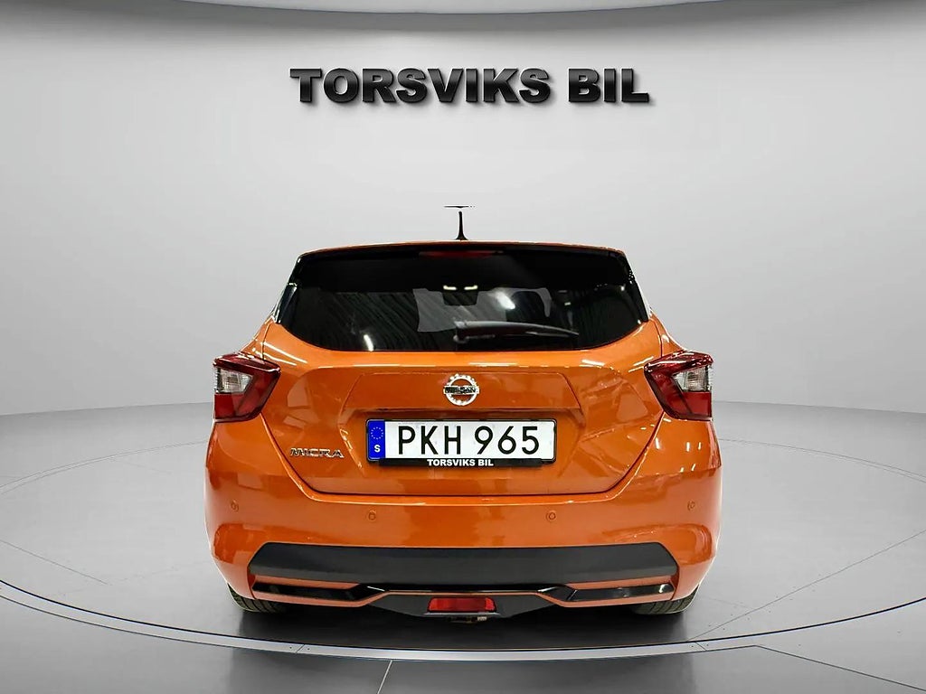 Nissan Micra Tekna 0.9 Turbo 360* Kamera V-hjul Nybesiktigad Helgkampanj! - miniatyr 5