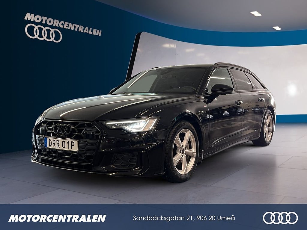 Audi A6 Avant 40 TDI QUATTRO S LINE 204 HK Svart optik/Drag/Park