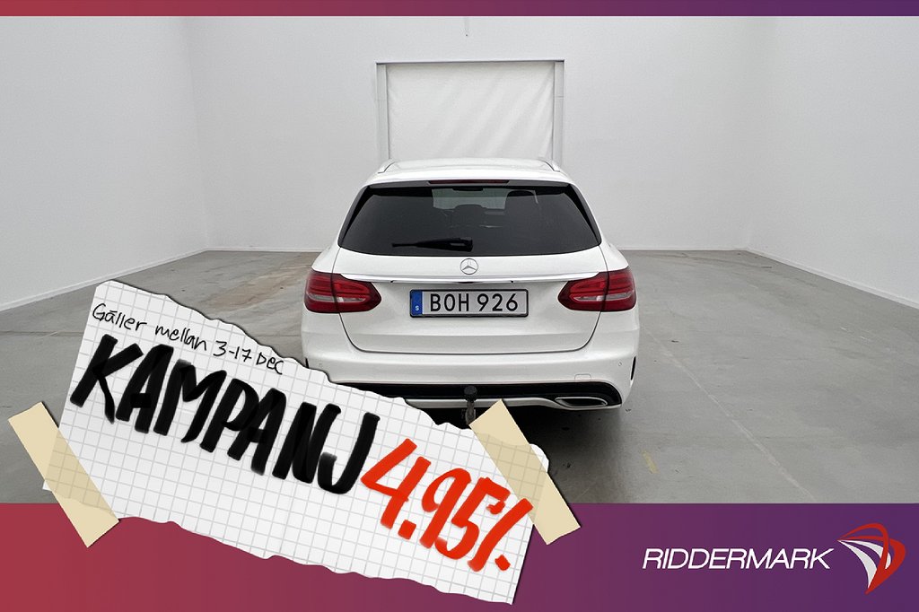 Mercedes-Benz C 220 d 4M AMG D-Värmare Burmester 4,95% Ränta