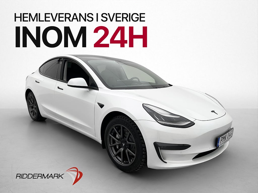 Tesla Model 3 Long Range AWD Pano Kamera Skinn Navi AP