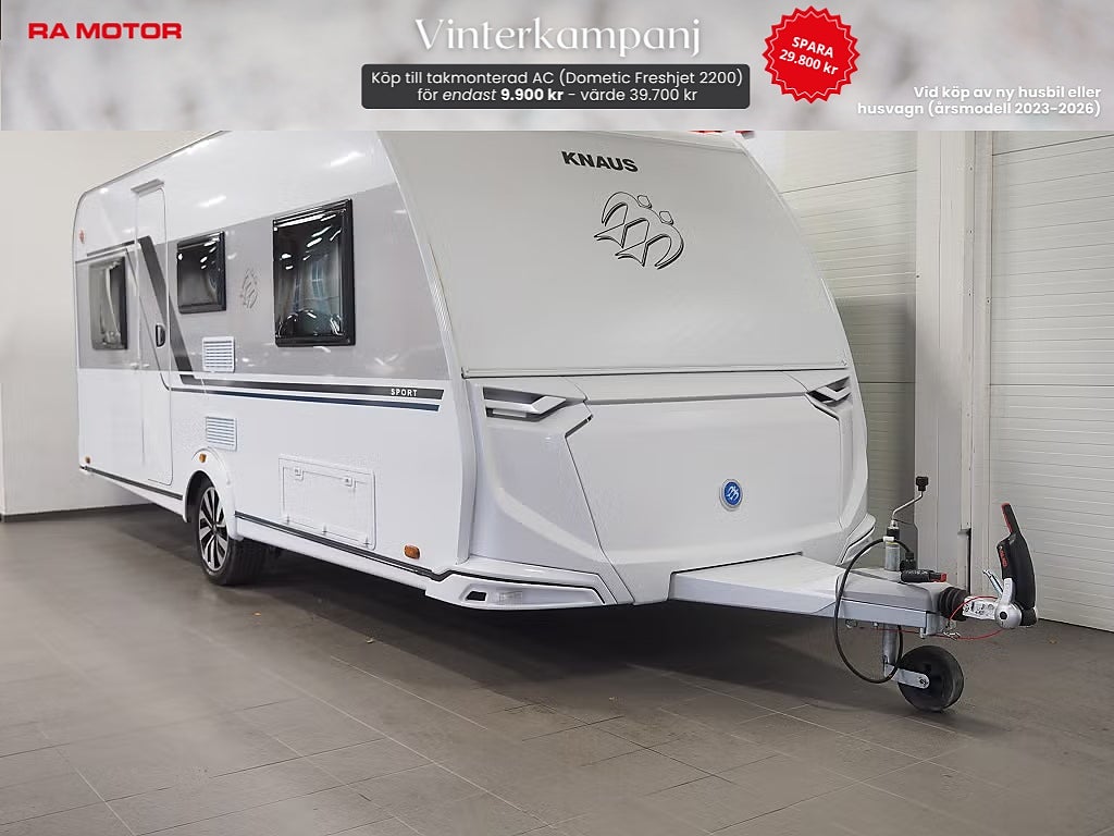 Knaus Sport 500 EU Design-paket I Golvvärme I 2,99% I Köp AC för 9900: 2024