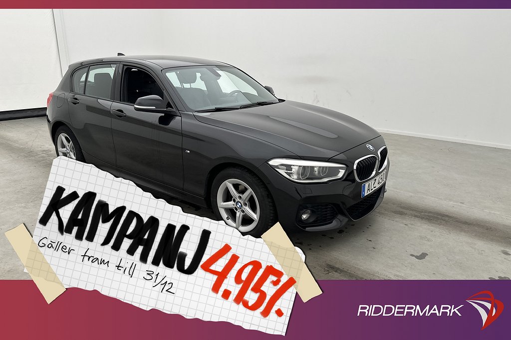 BMW 120 i 184hk M Sport Skinn Rattvärme Sensorer 4,95% Ränta