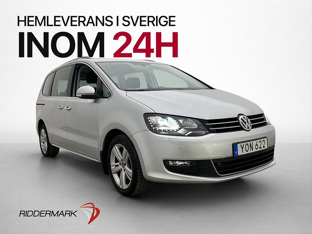 Volkswagen Sharan TDI 7-Sits Pano CarPlay Kamera Drag