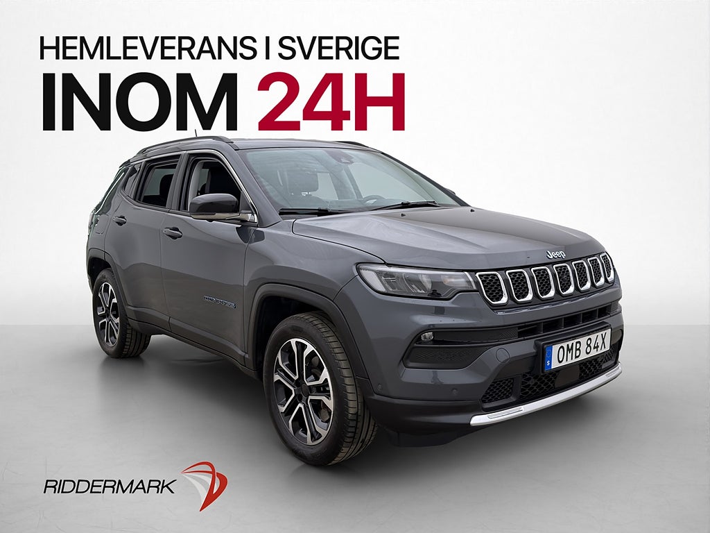 Jeep Compass 4xe Plug-in 190hk Limited 360° Halvskinn Drag