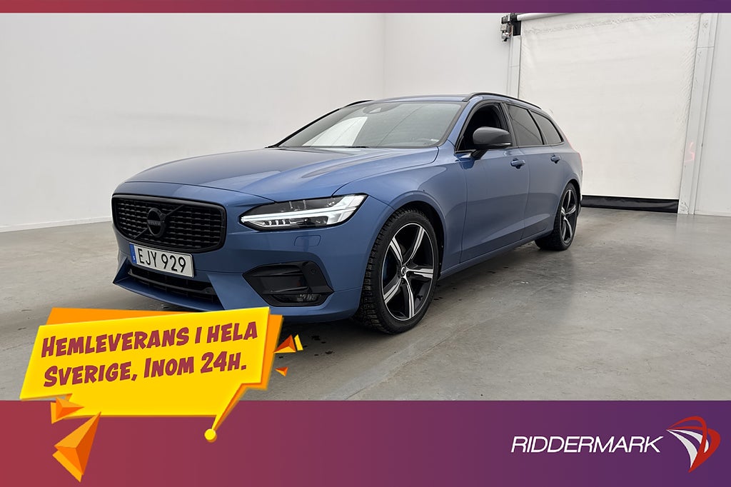 Volvo V90 D4 AWD R-Design VOC Värmare Pano Kamera Navi Drag
