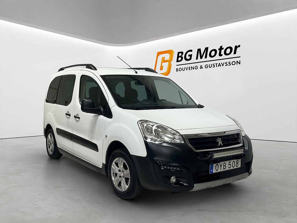 Peugeot Partner Tepee 1.6 BlueHDi 99HK Aut 5-sits/Drag/PDC