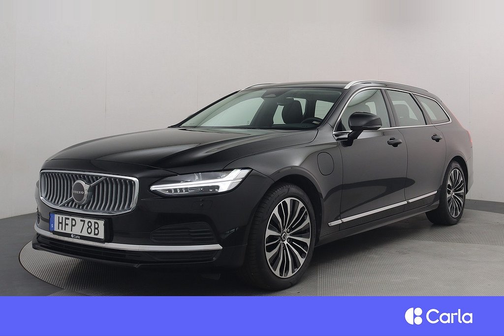 Volvo V90 Recharge T6 AWD Core Bright Läder BLIS Drag V-Hjul