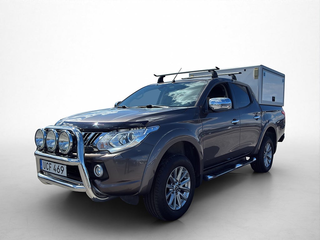Mitsubishi L200 4WD 181hk Dragkrok B-Kamera Skinn HUNDKÅPA