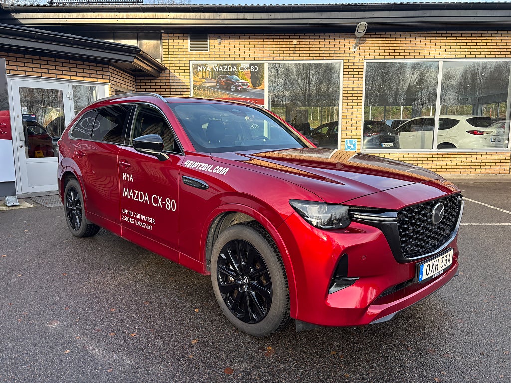 Mazda CX-80 2.5 PHEV AWD (327hk) Homura COSO CAHO V-HJUL "DEMOBIL"