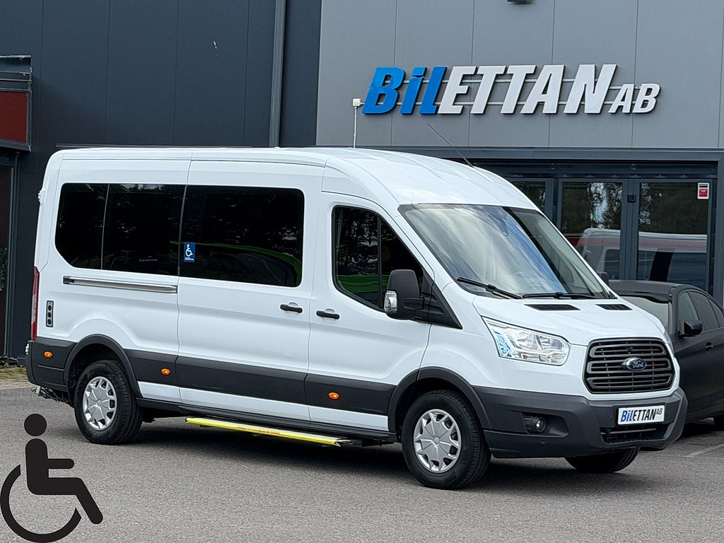 Ford Transit 350 Kombi 2.0 TDCi|Handikappanpassad|2x rullstol|8sits