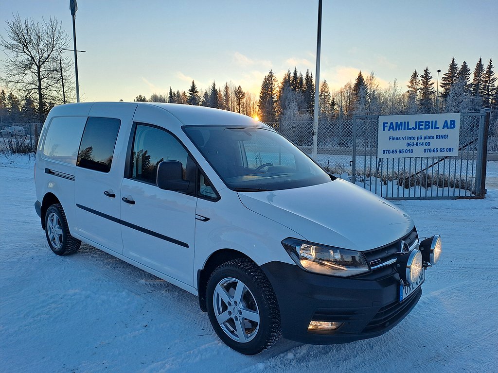 Volkswagen Caddy Maxi 2.0 TDI 150hk 4M Dsg 2skjutdörrar,Värmare