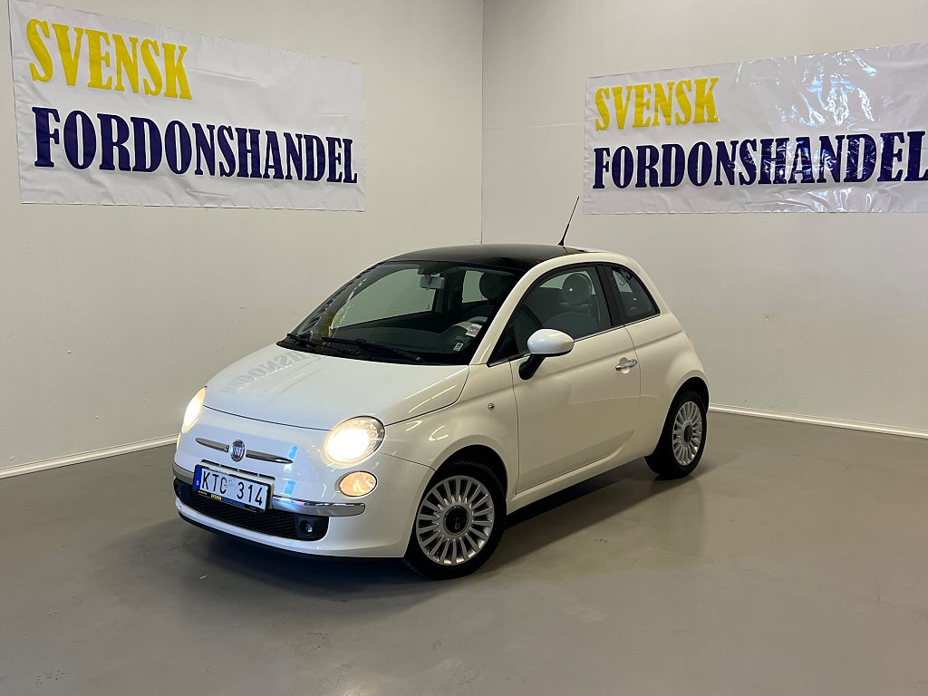 Fiat 500 1.2 8V Lounge Glastak (Årsskatt = 536kr) 