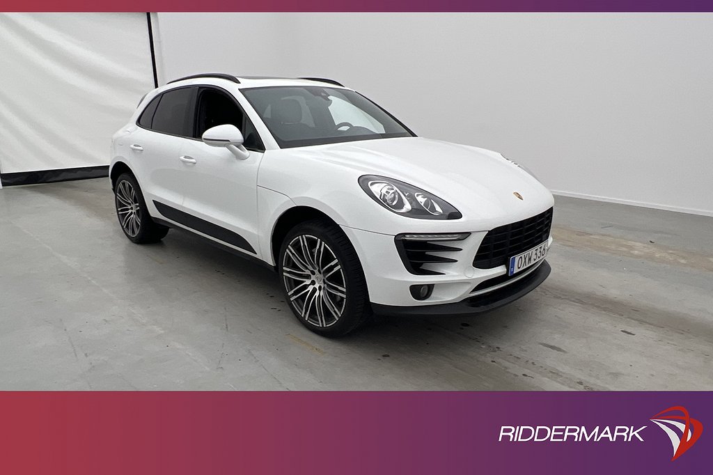 Porsche Macan S 258hk Värmare Pano PDLS Kamera Navi Drag