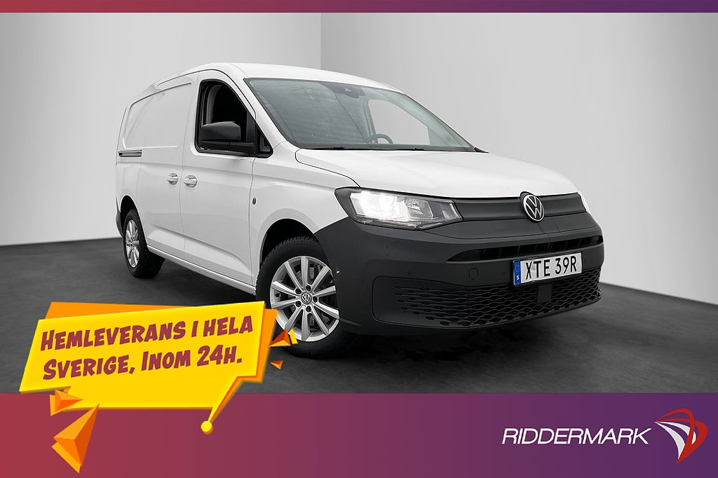 Volkswagen Caddy Maxi Cargo Värm Drag Kamera 2xDörr CARPLAY
