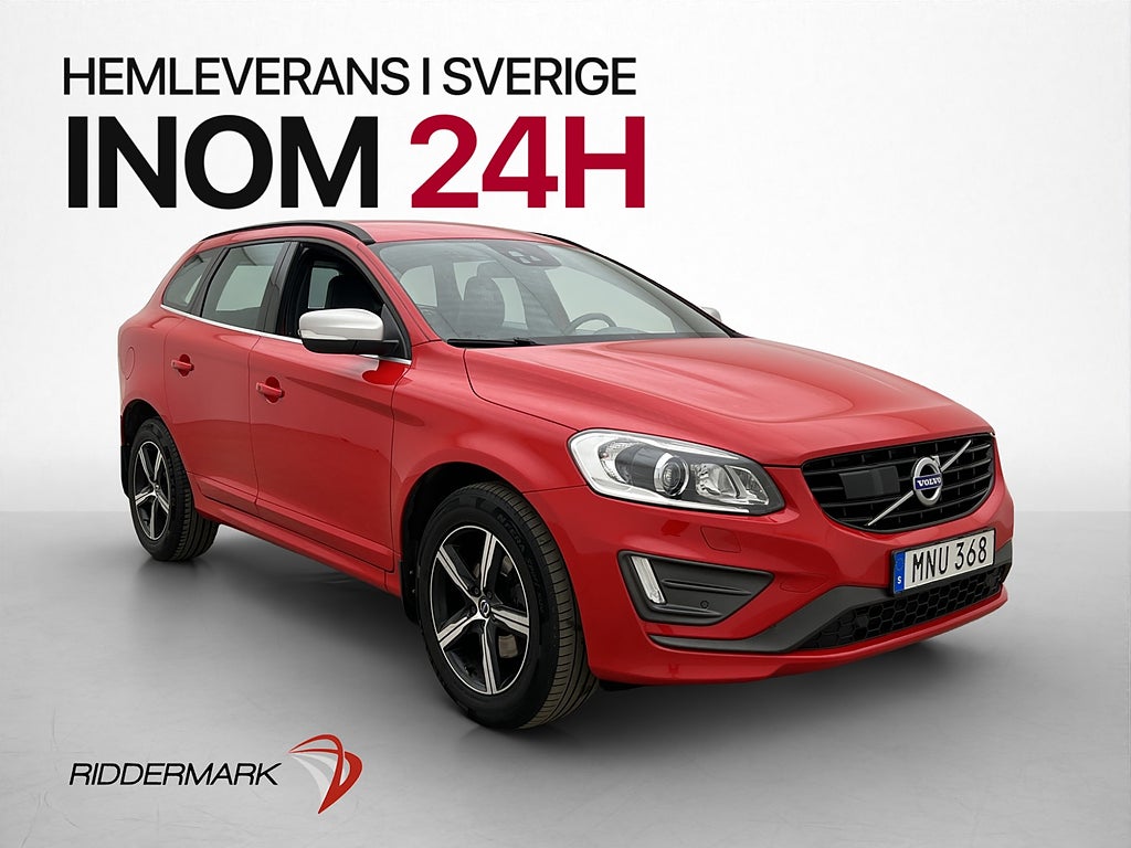 Volvo XC60 D4 AWD R-Design VOC Värmare P-Sensorer Navi Drag