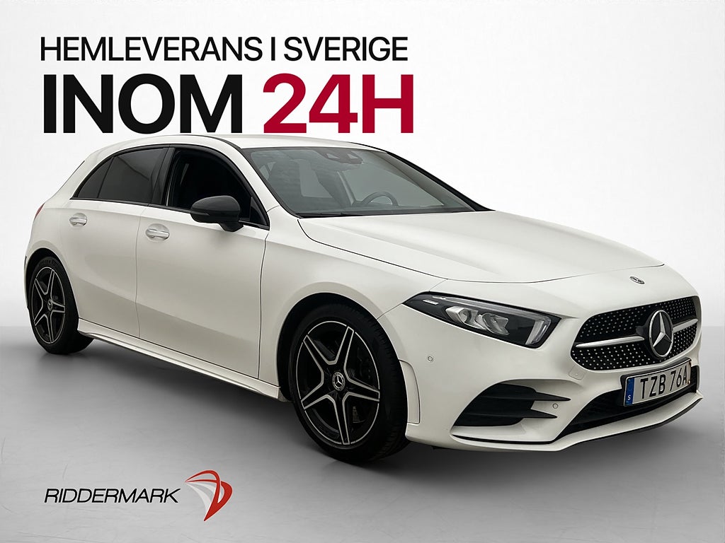 Mercedes-Benz A 250 4M 224hk AMG Värmare Night Widescreen