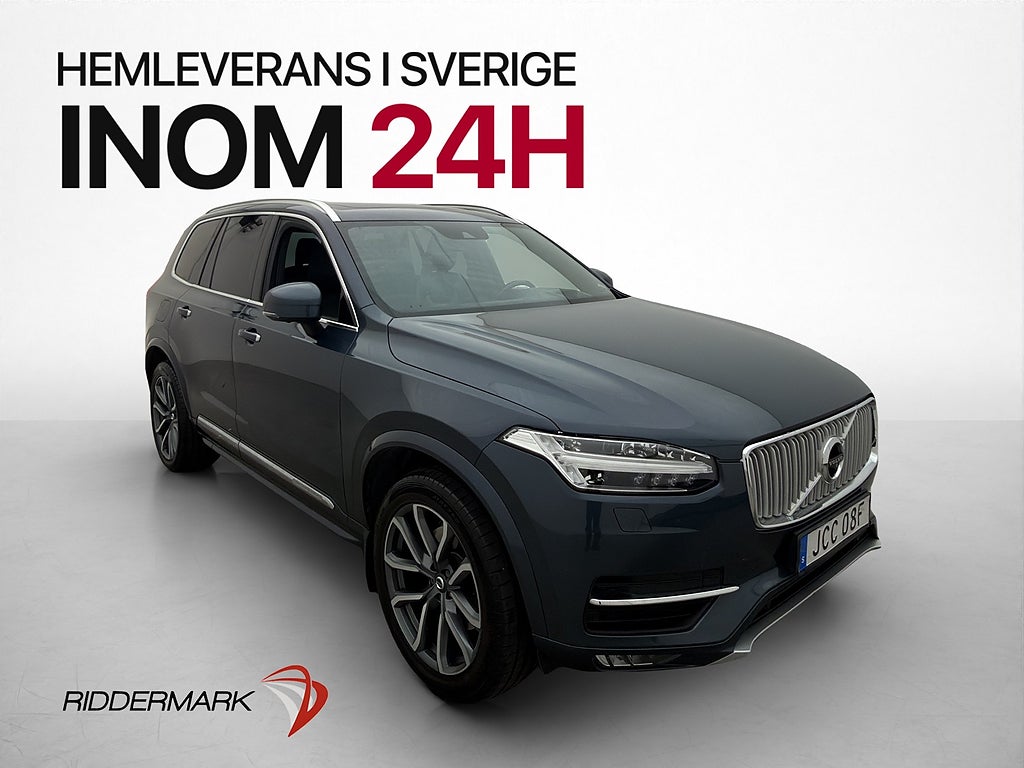 Volvo XC90 T6 Polestar AWD Inscription 7-Sits Pano H/K 360°