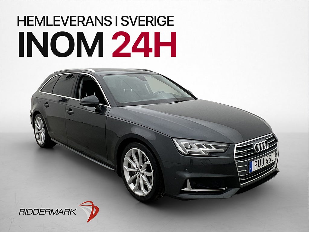 Audi A4 40 TDI 190hk Q Kamera Värmare Adaptiv Pano Drag