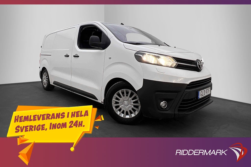 Toyota ProAce L2 1.6D Fjärr-Värmare PDC Dragkrok HUD Moms