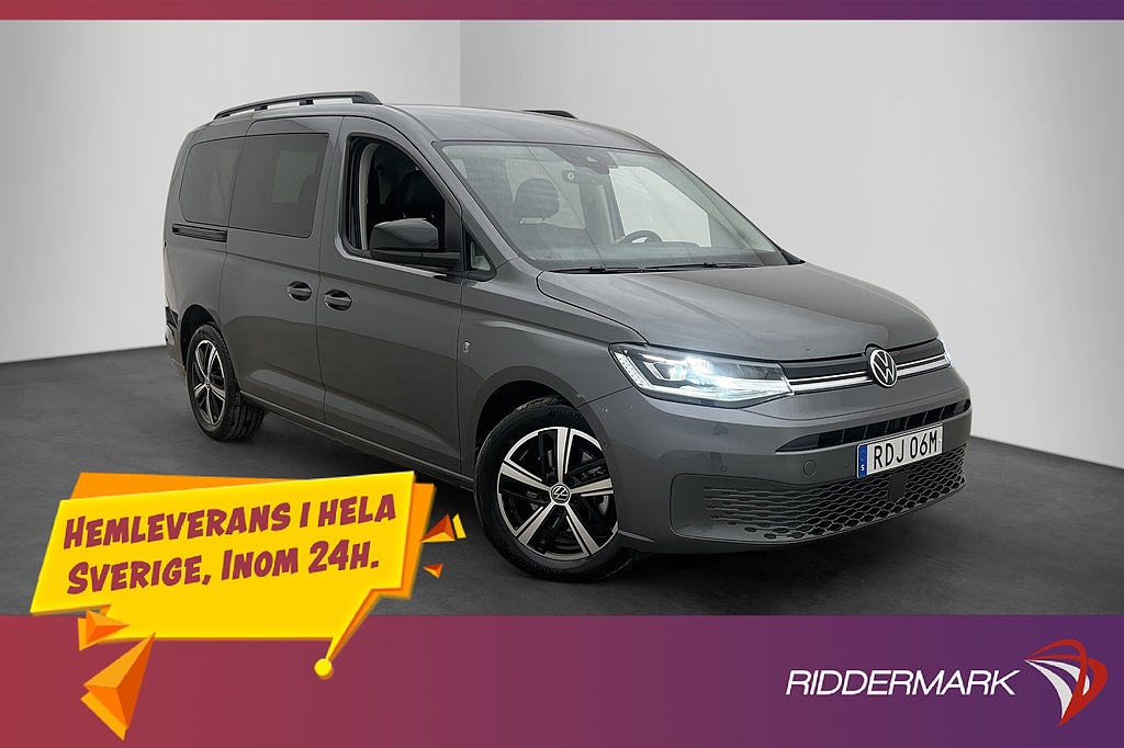 Volkswagen Caddy Maxi Life Värm Cockpit B-Kam CARPLAY 7-Sits