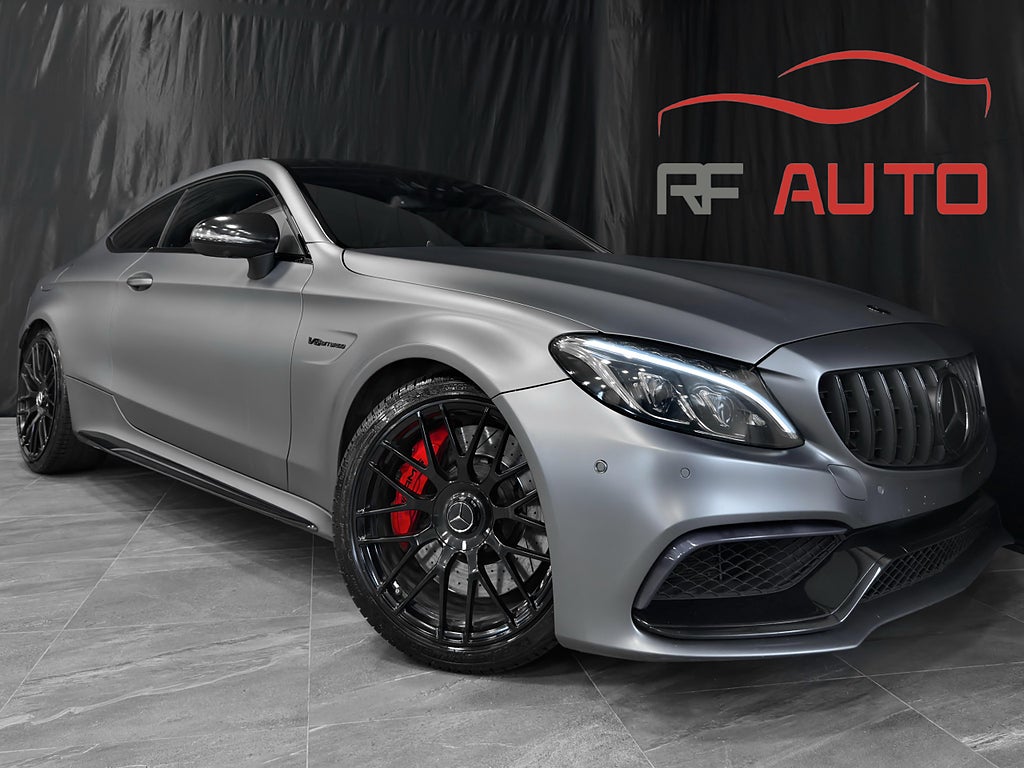 Mercedes-Benz AMG C 63 S Coupé Designo Skalstolar HUD 510hk 