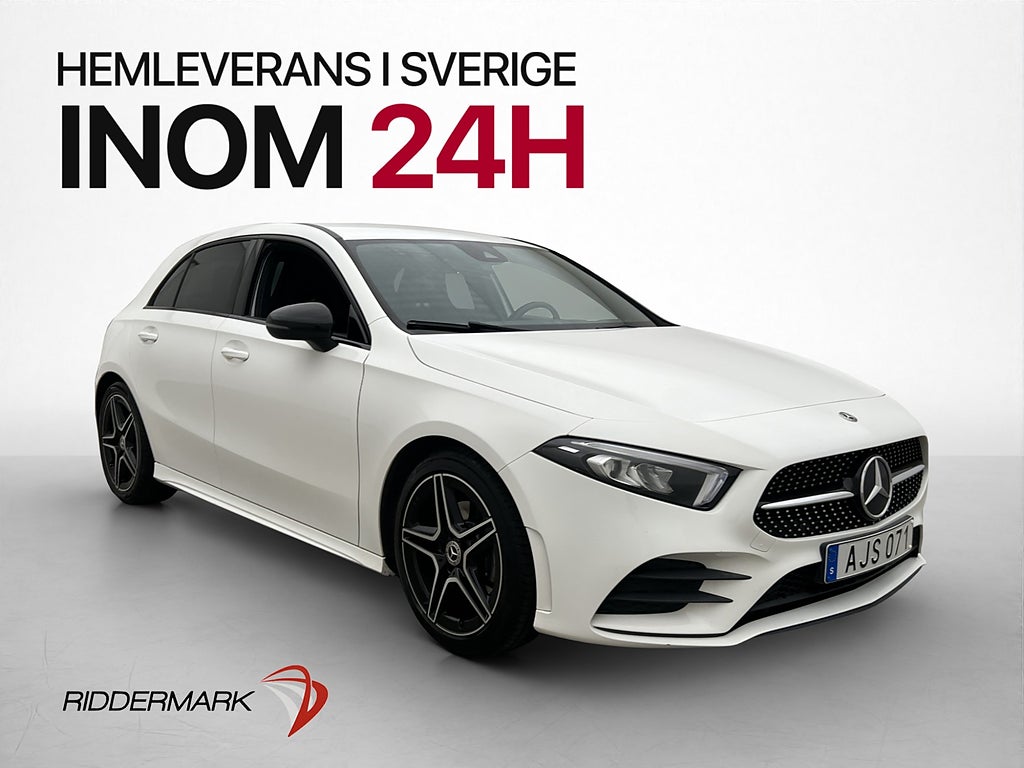 Mercedes-Benz A200 163hk AMG Line Night Kamera CarPlay
