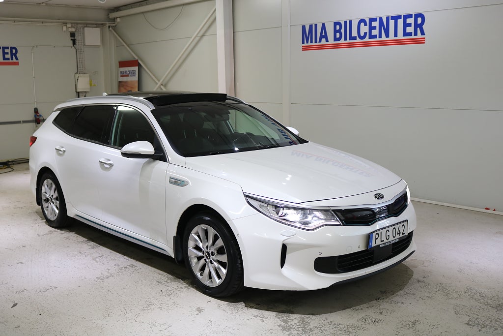 Kia Optima 1ägare 100% Batteri Sport Wagon Plug-in Hybrid Panorama