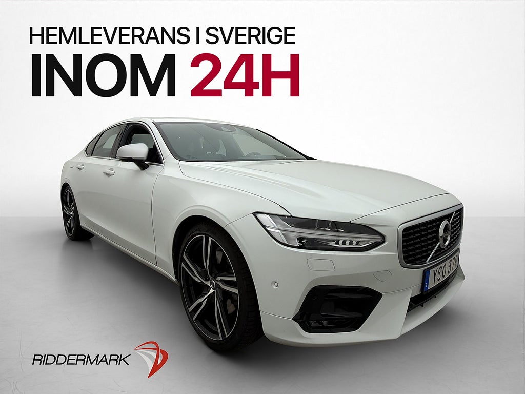 Volvo S90 T6 AWD R-Design Dragkrok Värmare Taklucka B&W 360°