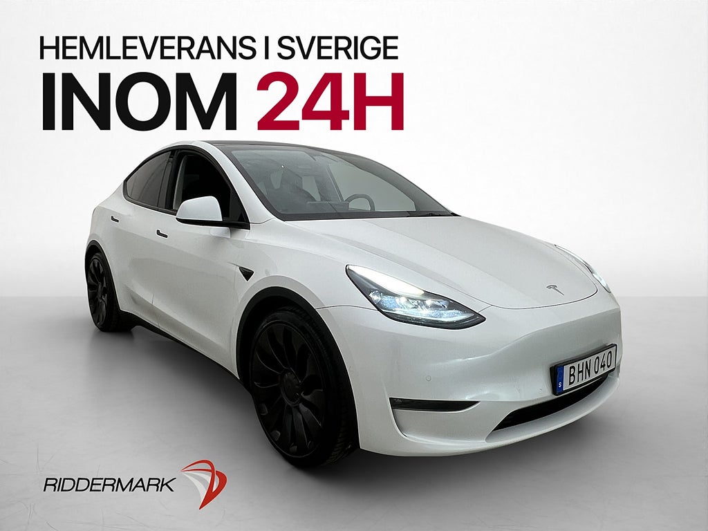 Tesla Model Y Performance AWD 534hk Autopilot Pano Drag MOMS
