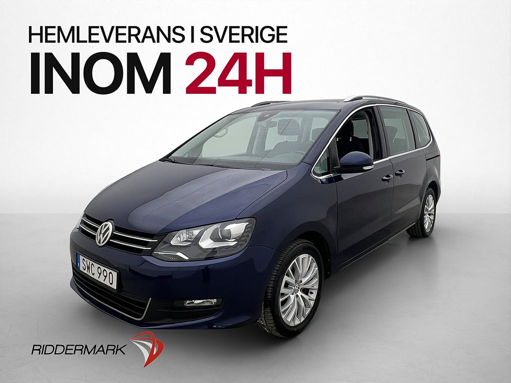 Volkswagen Sharan 2.0 TDI 4M 7-Sits Pano Värmare Kamera Drag
