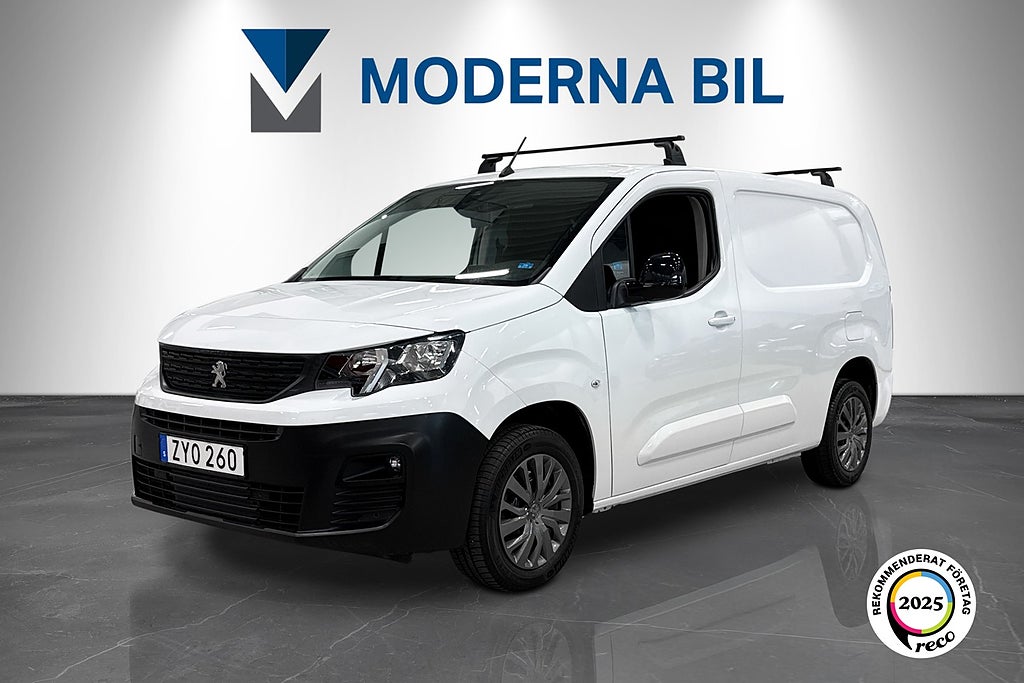 Peugeot Partner 1.5 BlueHDi 130hk Lång Moms Drag D-värm V-inredd B-kam