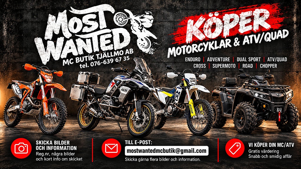 V3 Vi köper din MC & ATV – snabb affär, gratis värdering 