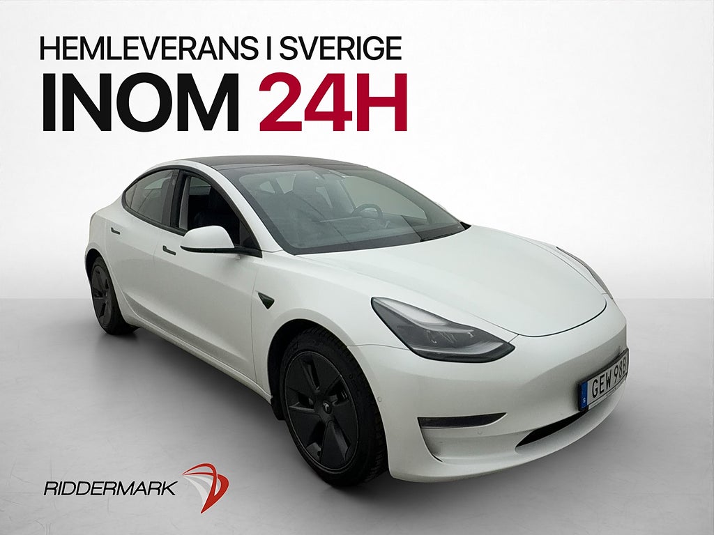 Tesla Model 3 Long Range AWD Autopilot Värmepump Drag MOMS