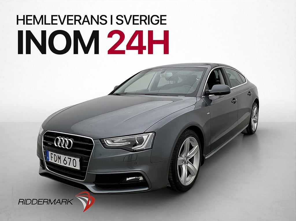 Audi A5 TDI Q 190hk S-Line Värm Sensorer 0,5l/mil