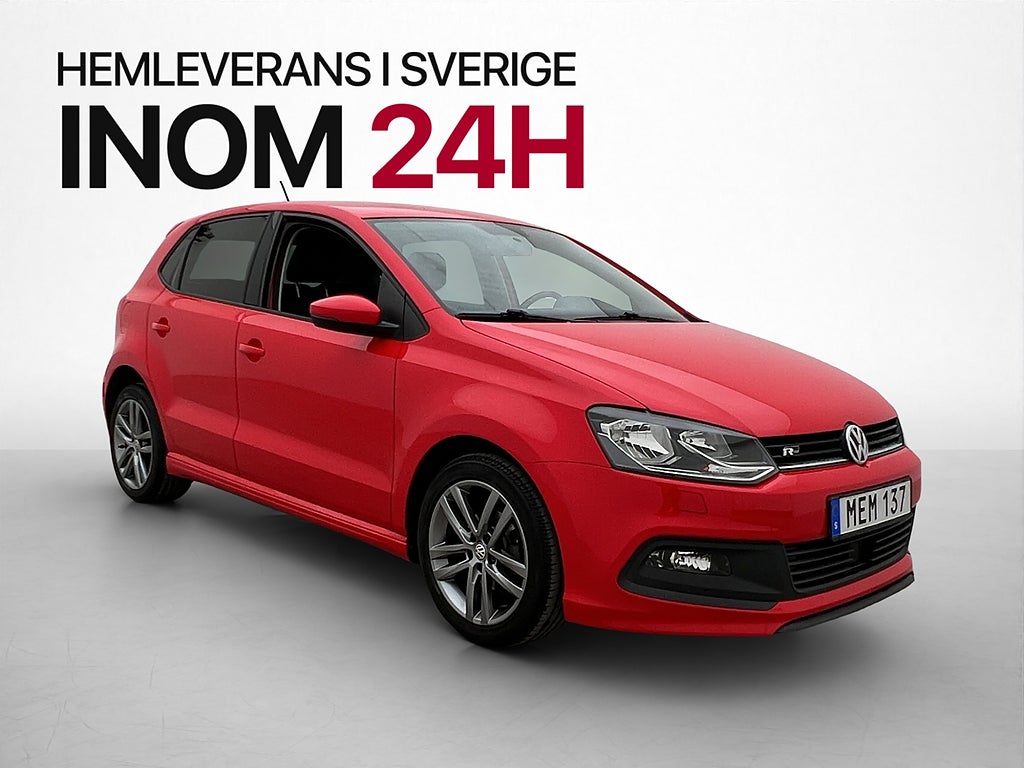 Volkswagen Polo 1.2 TSI 90hk R-Line Bluetooth 1-Brukare