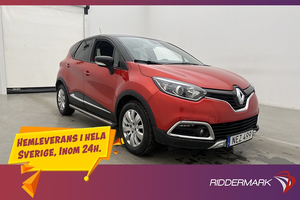Renault Captur 0.9 TCe P-Sensorer Halvskinn Navi Farthållare