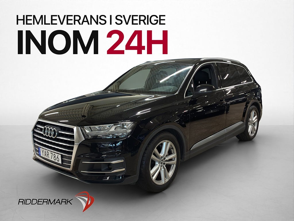 Audi Q7 3.0 TDI 272hk S-Line 7-Sits Pano Cockpit Drag Kamera