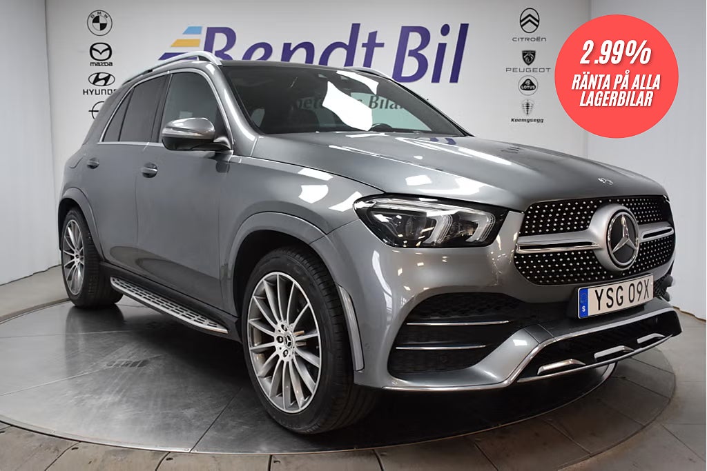 Mercedes-Benz GLE 300 d 4MATIC 9G-Tronic AMG Line / Dragkrok/ 2,99% Ränta