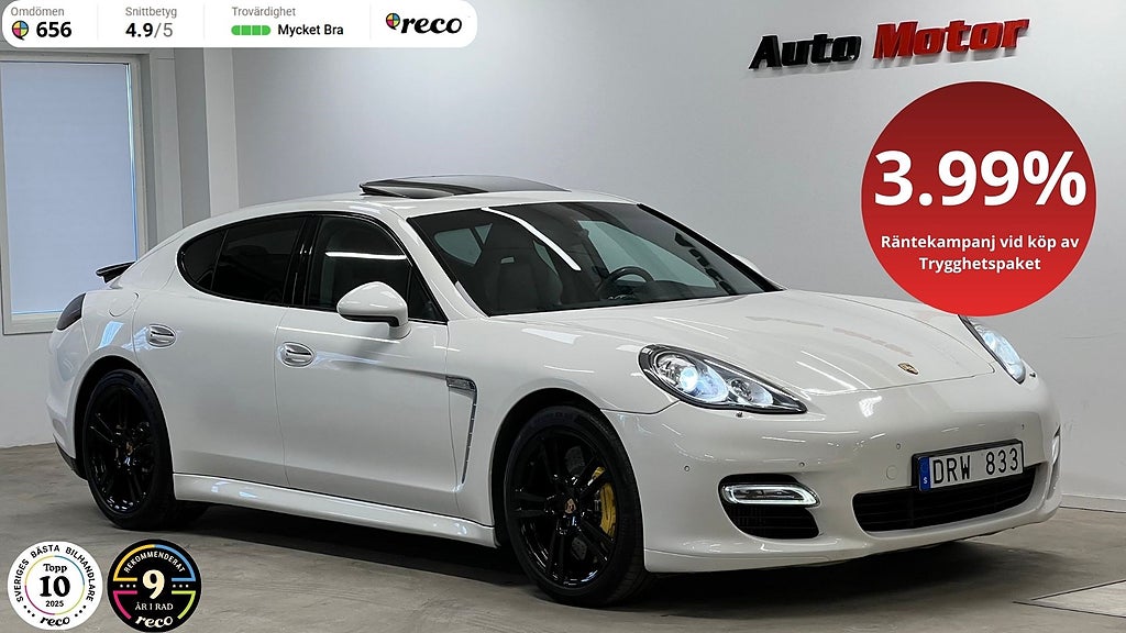 Porsche Panamera Turbo 4.8 V8 500HK Keramiska/Taklucka/Chrono