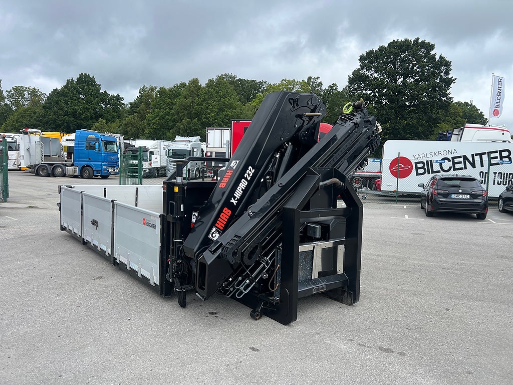 Övriga Kranflak Hiab 232-E5 kran & Schaktlucka