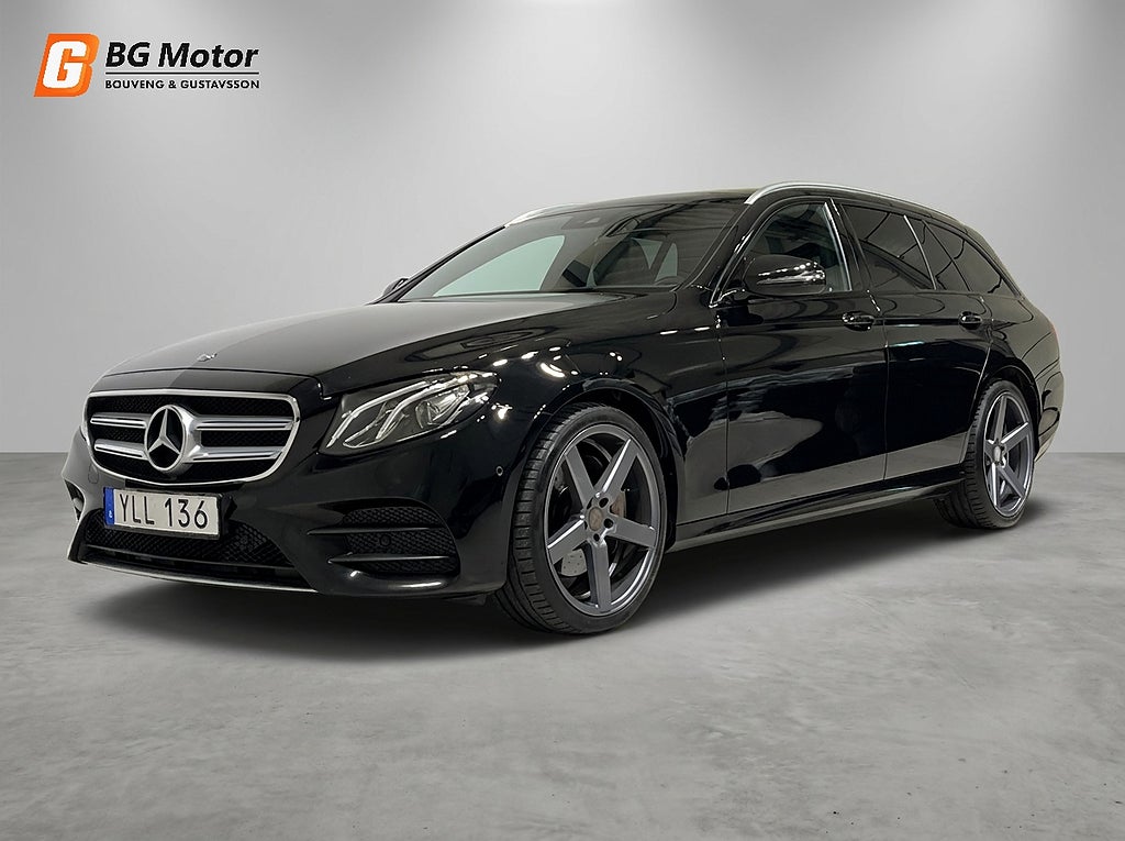 Mercedes-Benz E 220 T d 4MATIC Aut AMG Line Drag/Värmare/Pano/Nyservad