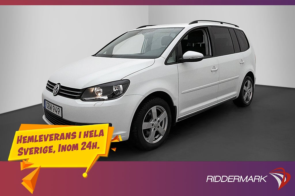 Volkswagen Touran 1.4 TSI 140hk Kamera 1-Brukare 7-Sits Drag