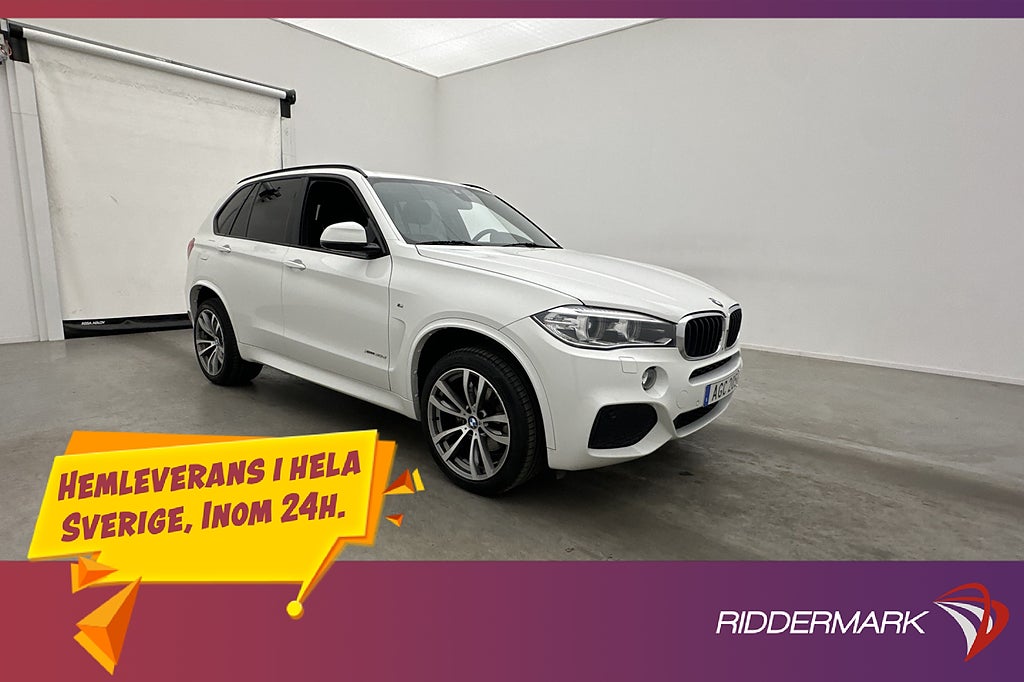 BMW X5 XDrive30d 258hk M Sport H/K Navi 360° Rattvärme Skinn