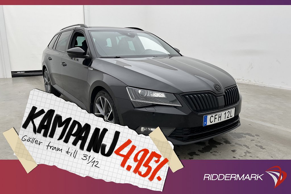 Skoda Superb TSI 4x4 272hk SportLine Canton 4,95% Ränta