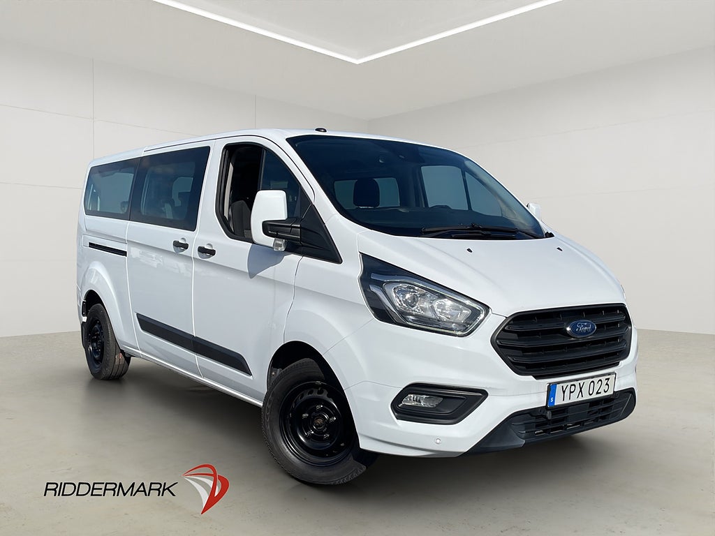 Ford Transit Custom Kombi Lång Ny-Kamrem 9-Sits Värmare Moms