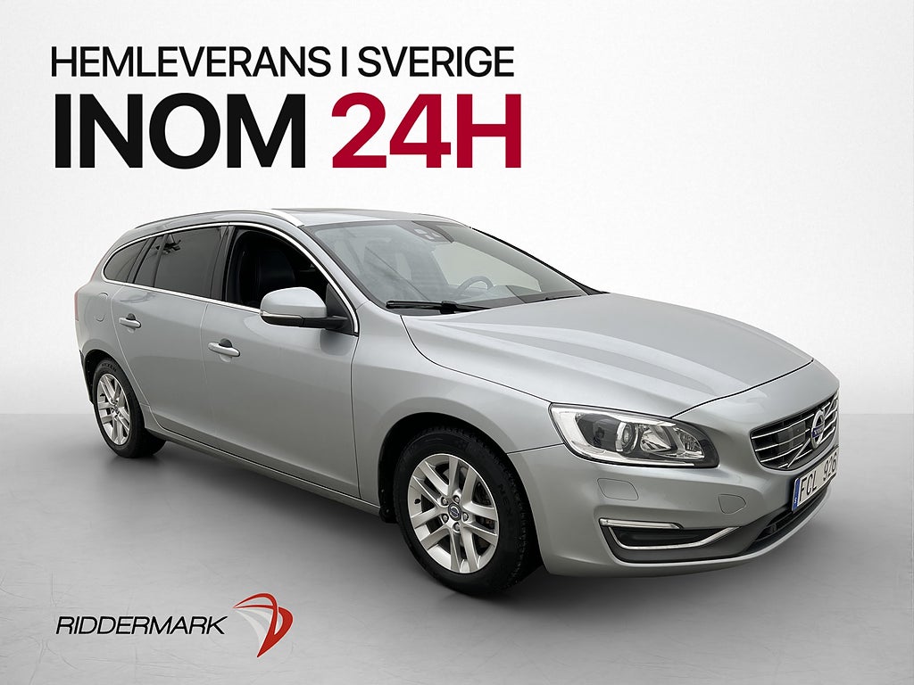 Volvo V60 Polestar T6 AWD 329hk Taklucka Värmare Skinn Drag