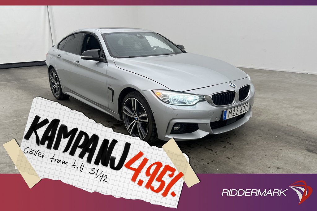 BMW 435 d xDrive Gran Coupé 313hk M Sport Takl 4,95% Ränta