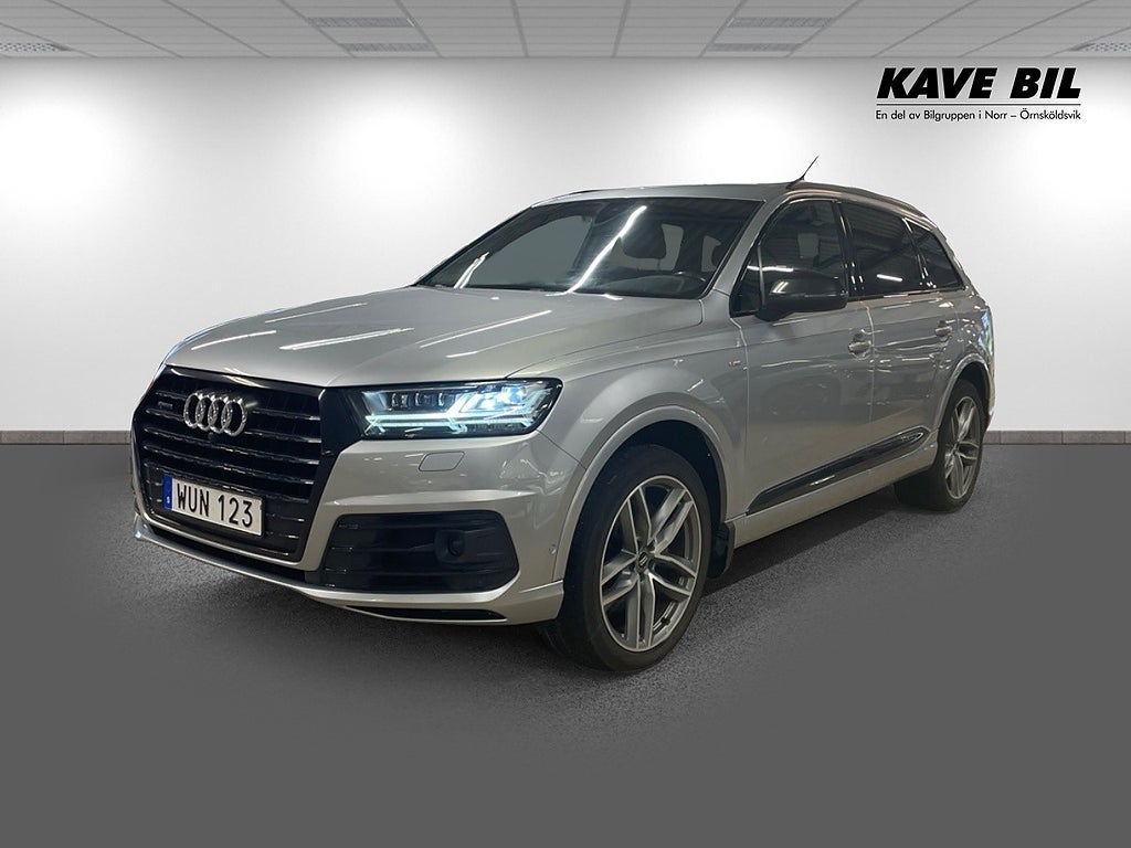 Audi Q7 50 TDI Quattro S Line (V-hjul, Drag, D-värm, 360)