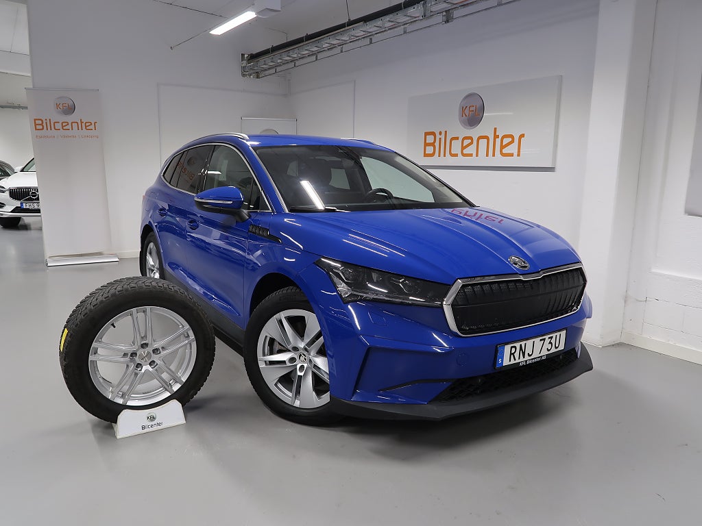 Skoda Enyaq iV 80x V-Däck ingår CANTON-Drag-Kamera-Elstol-Navi-Rattvär